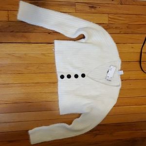 Urban Outfitters Cropped White Sweater